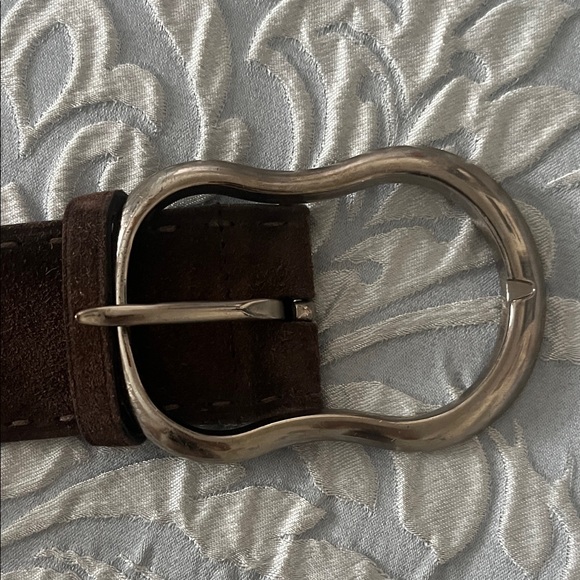 Prada Brown Suede  Belt - Picture 3 of 10